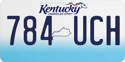 KY license plate 784UCH