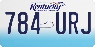 KY license plate 784URJ