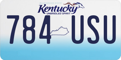 KY license plate 784USU