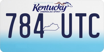 KY license plate 784UTC