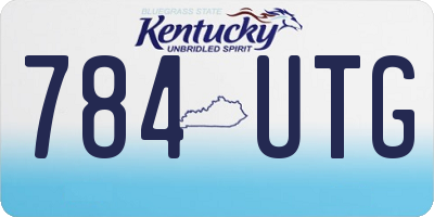 KY license plate 784UTG