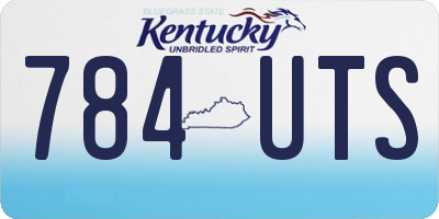 KY license plate 784UTS