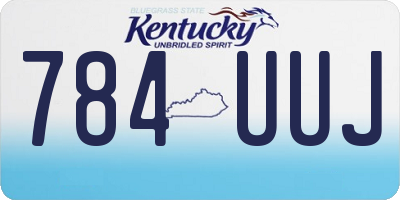 KY license plate 784UUJ