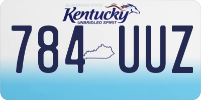 KY license plate 784UUZ