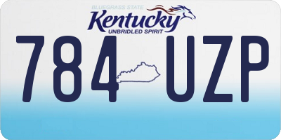 KY license plate 784UZP