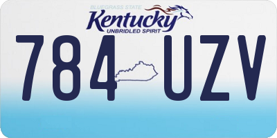 KY license plate 784UZV