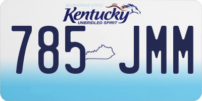 KY license plate 785JMM
