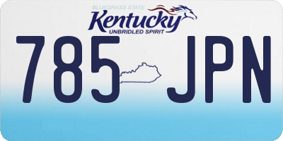 KY license plate 785JPN