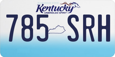 KY license plate 785SRH