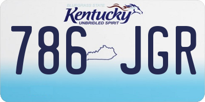 KY license plate 786JGR