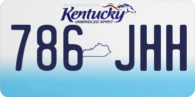 KY license plate 786JHH