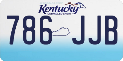KY license plate 786JJB