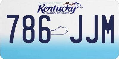 KY license plate 786JJM
