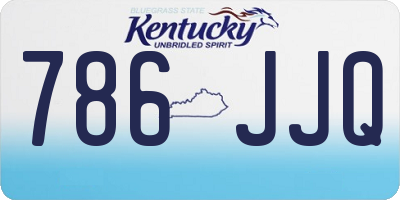 KY license plate 786JJQ