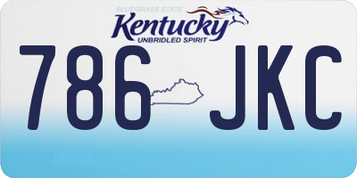 KY license plate 786JKC