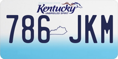 KY license plate 786JKM