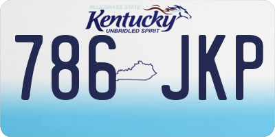 KY license plate 786JKP