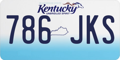 KY license plate 786JKS