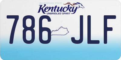 KY license plate 786JLF