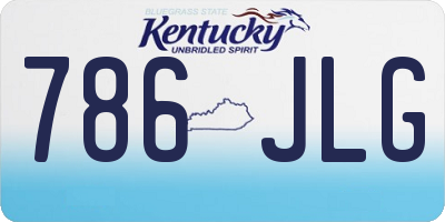KY license plate 786JLG