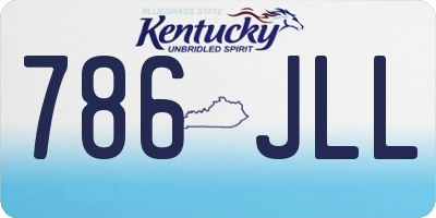 KY license plate 786JLL
