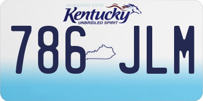 KY license plate 786JLM