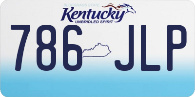 KY license plate 786JLP