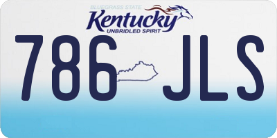 KY license plate 786JLS