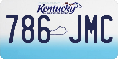 KY license plate 786JMC