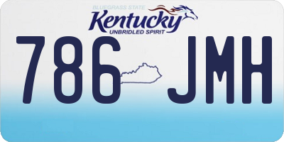 KY license plate 786JMH