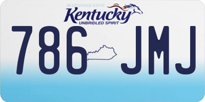 KY license plate 786JMJ
