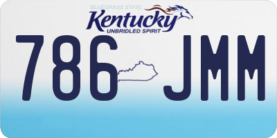 KY license plate 786JMM