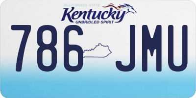 KY license plate 786JMU