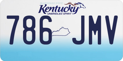 KY license plate 786JMV