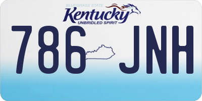 KY license plate 786JNH