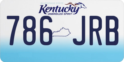 KY license plate 786JRB
