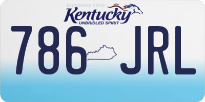 KY license plate 786JRL