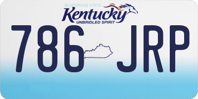 KY license plate 786JRP