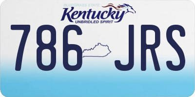 KY license plate 786JRS