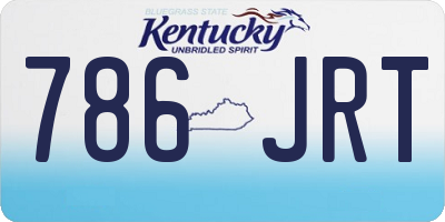 KY license plate 786JRT
