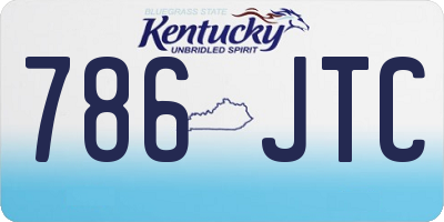 KY license plate 786JTC