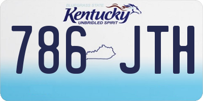 KY license plate 786JTH