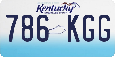 KY license plate 786KGG