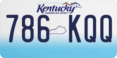 KY license plate 786KQQ