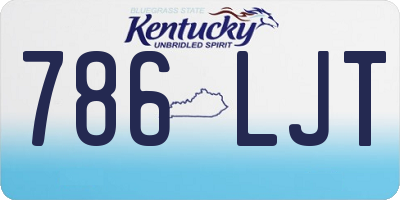 KY license plate 786LJT