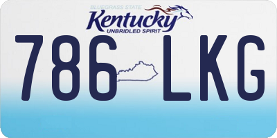 KY license plate 786LKG