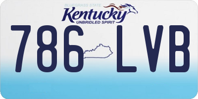 KY license plate 786LVB