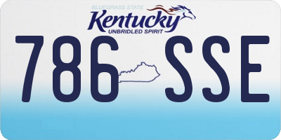 KY license plate 786SSE