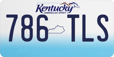 KY license plate 786TLS