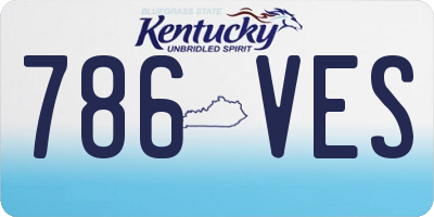 KY license plate 786VES